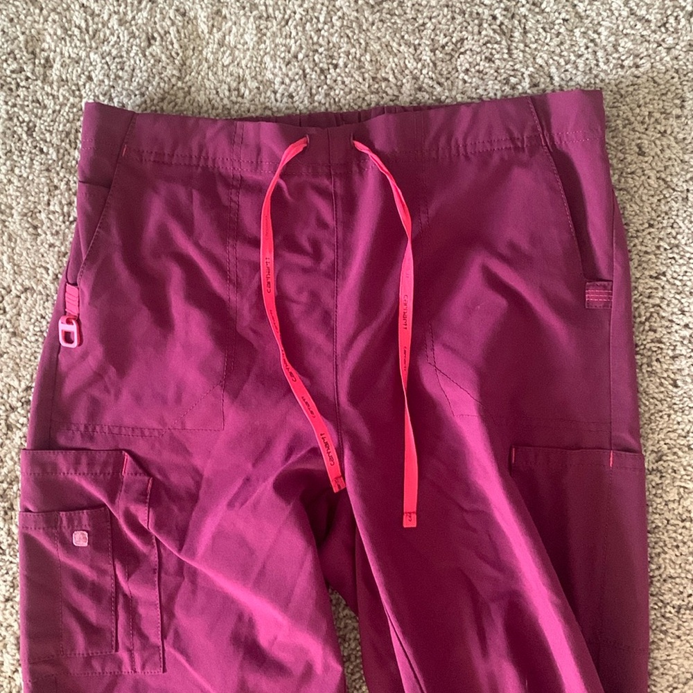 Fuchsia Carhartt scrub pants